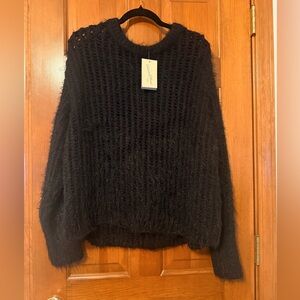 Universal Thread XXL Fuzzy Black Sweater
